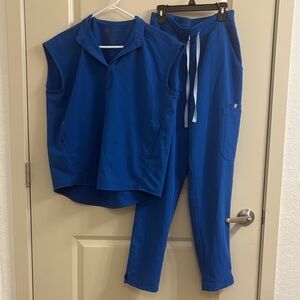 Figs Royal Blue Rafaela Top and HW Yola Set